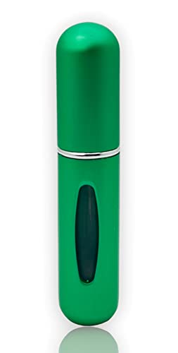 Blue Gloss Refillable Perfume Atomizer – 5 Ml Mini Empty Refill Spray Bottle, Small Portable Pocket Perfume Dispenser, Must Haves Essentials for