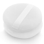 Sibba 4 Inch Round, Ultra Soft Washable Reusable Large Velour Face Body Loose Powder Puff Wet Dry Makeup Tool
