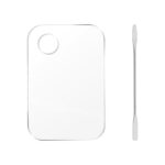 Lmyzcbzl Makeup Palette, Cosmetic Makeup Palette, Make-up Blending Palettes with Spatula, Clear Acrylic Makeup Mixing Palette, for Make Up/Nail A