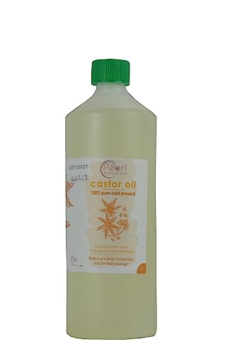 Pure Cold Pressed Castor Oil Vegan, Hexane Free, BP Grade, Non-GMO 1 litre