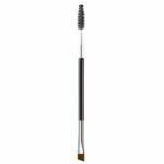Eyebrow Brush, KINGMAS Professional Double-Ended Angled Eye Brow Brush and Spoolie Brush (Black)