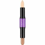 CCbeauty Cream Highlight and Contour Stick, Dual-Ended Contouring Highlighter Stick Makeup, Face Shaping Makeup Foundation, Lightweight, Blend Sm