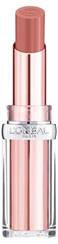 L'Oreal Paris Lipstick, Balm-In-Lipstick, Keep Lips Hydrated and Smooth, Natural-Looking Shiny Finish, Glow Paradise, 642 Beige Eden