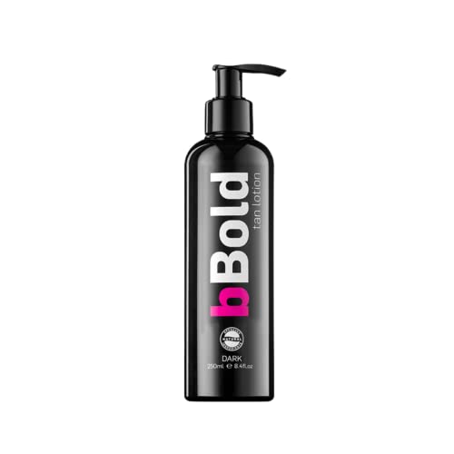 bBold Tan Lotion Dark 250ml: Fake Tan Lotion: Self Tan, Moisturising Tan enriched with Aloe Vera and Vitamin E