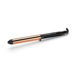 BaByliss Titanium Brilliance Waves wand, Lasting Effortless Waves, 28mm True-Titanium barrel, fast heat up, up to 210C , Black