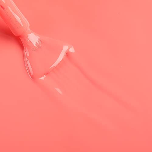 Bluesky Gel Nail Polish, Summer Coral BSH019, Coral, Peach, Orange, Long Lasting, Chip Resistant, 10 ml (Requires Drying Under UV LED Lamp)