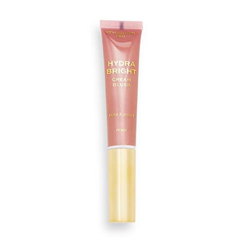 Revolution Pro, Hydra Bright Cream Blusher, Contains Hyaluronic Acid & Vitamin E, Dewy Finish, Lightweight Formula, Pink, 12ml