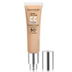SIAMHOO CC Cream Foundation with Spf 50+ Full Coverage Foundation Makeup Color Corrector Even Skin Tone, 1.58 fl.oz/ 45ml - Medium