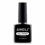 AIMEILI Nail Primer, Nail Pre-Step Bonding Primer for Acrylic Nails UV Gel Polish Nail Bonder Primer Gel No Need Cure 10ml