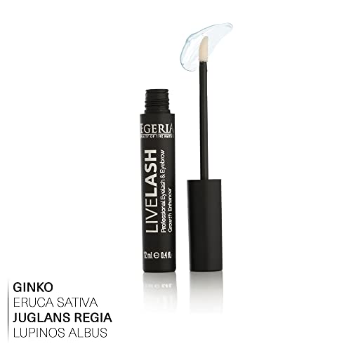 Premium Eyelash Growth Serum and Eyebrow Enhancer by Egeria, Lash boost Serum for Longer, Fuller Thicker Lashes & Brows