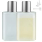 BOOHO 2Pcs 30/50/100ml Empty Glass Perfume Atomiser, 2 colors Clear Glass Atomiser Spray Bottles, Refillable Spray Perfume Bottles Fine Mist Cosm