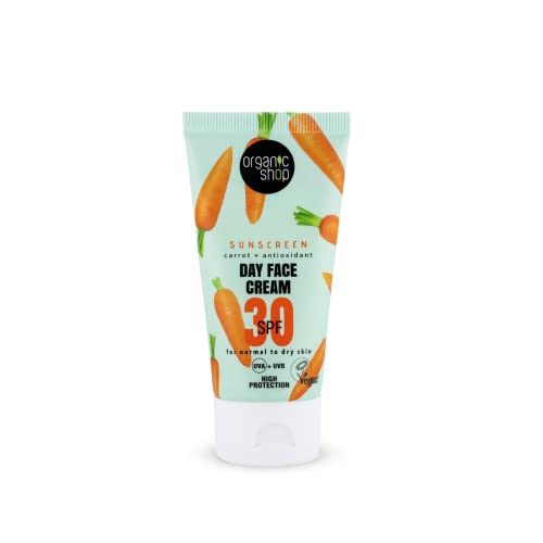 Organic Shop Sunscreen Day Face Cream 30 SPF Normal to dry skin (50ml)