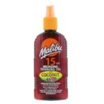 Crimson Kangaroo Fragrances 2 Pack Set Of Malibu SPF 15 Bronzing Tanning Oil Spray With Coconut Sun Screen - 200 Millilitre Bottles x 2