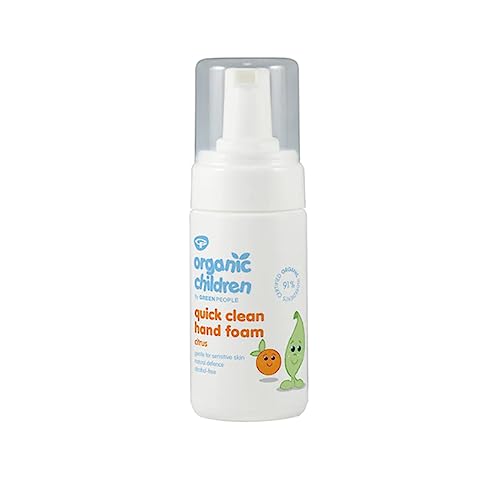 Green People Organic Children Quick Clean Hand Foam 100ml | Natural & Organic Hand Cleanser for Kids, Toddlers & Babies| Gentle on Sensitive Skin