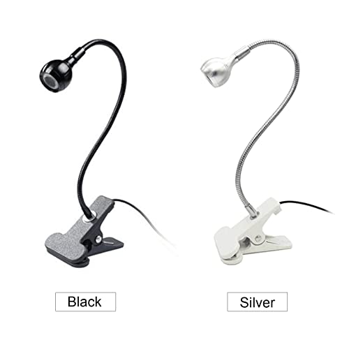 Layhou UV Lamp Nail Dryer, 3W UV Glue Curing Lamp, Ultraviolet Purple Glue Light, Ultraviolet UV Glue Lamp with Clip and Switch USB Input (Black)