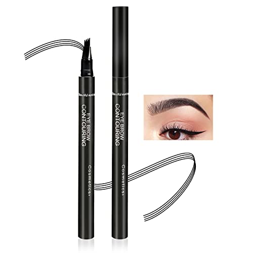 Boobeen Eyebrow Pen Waterproof Liquid Eyebrow Pencil, Eyebrow Pen with Precision Applicator, Creates Natural Eyebrow makeup