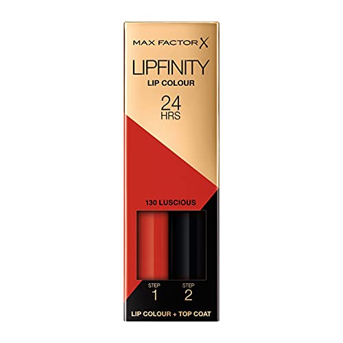 Max Factor Lipfinity 2 - step Long Lasting Lipstick - 130 Luscious, 2.3 ml + 1.9 g