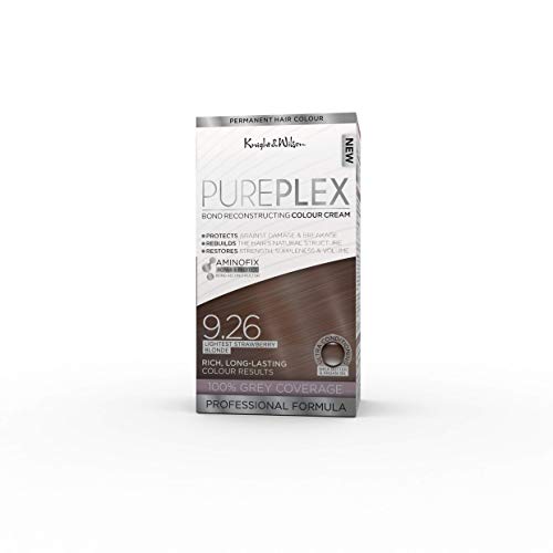 Knight & Wilson PurePlex Rich Golden Brown Permanent Hair Colour Dye. Protect, Restore and Nourish with Aminofix. 5.036 Golden Brown. 100% Grey C