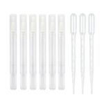 6pcs 3ml Empty Cuticle Oil Pen with 3pcs Pipettes Transparent Twist Pens Nail Oil Pen with Brush Tip Cosmetic Container Applicators for Homemade