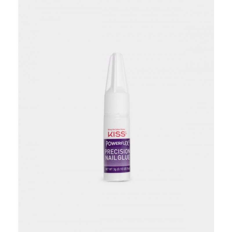 KISS Powerflex Precision Nail Glue, Flex Formula for Ultra Hold of False Nails, Instantly Repairs Breaks and Tears