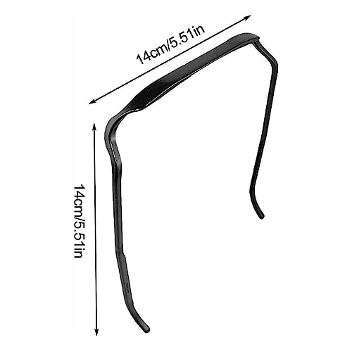 DONGTATA Curly Hairband Thick Headband for Women Plastic Hair Hoop Hairband Fashion Square Shaped Hinged Curly Thick Hair like Sunglasses