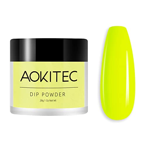 Aokitec 28g Dip Powder Clear Fashion Color Nail Dipping Powder French Powder Pro Collection System Nail Art Starter Manicure Salon DIY at Home Od