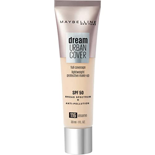 Mayb Make-Up Maybelline Dream Urban Cover All-In-One Protective Makeup, 116 Sesame