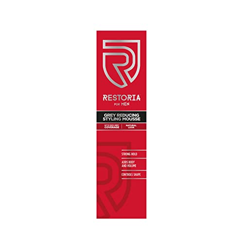 Restoria Grey Reducing Cream for Men - Hair Cream for Restoring Natural Hair Colour Gradually, Up to 100% Grey Coverage - Vegan, 100ml