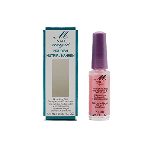 NAIL MAGIC Nourish - Nail Strengthener & Conditioner, Clear Nail Polish with Keratin for Thicker Nails and Nail Growth | Nourish, Strengthen and