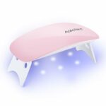 Aokitec 12W Mini Gel Nail Lamp,Portable LED Nail Lamp Mouse Shape Pocket Size UV Nail Dryer with USB for All Gel Nail Polishes,Nail Light with 2