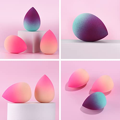 Makeup Sponge Blender DUAIU 3 pcs Gradient Beauty Blender Foundation Sponges Set Concealer Sponge Applicator Sponges…