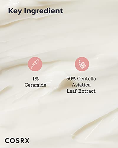COSRX Balancium Comfort Ceramide Cream, 2.82 oz/80g | 50% Centella Asiatica Soothing & Long-lasting Facial Moisturiser for Dry Skin | Matte Finis