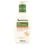 Aveeno, Daily Moisturising Yogurt Body Cream, Revitalises Normal to Dry Skin, Apricot and Honey Scent, 300ml [Packaging may vary]