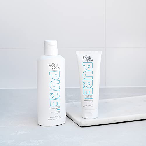 Bondi Sands PURE Self-Tanning Sleep Mask | Hydrating Formula Gives a Natural Glow Overnight, Enriched with Cocoa & Shea Butter, Hyaluronic Acid,