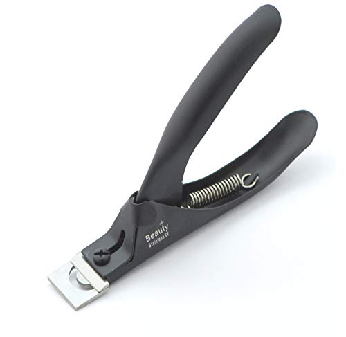 Beauty Plus Acrylic False Nail Clipper Stainless Steel Nail Tip Cutter Trimmer Fake Nail Clippers for Nail (Purple)