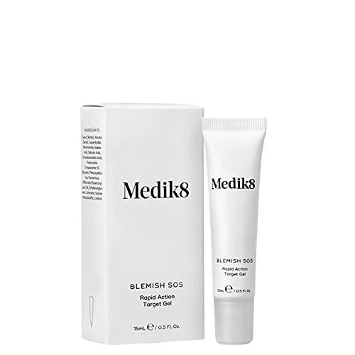 Medik8 Blemish SOS - Rapid Action Blemish Treatment Gel - With 2% Salicylic Acid - Anti-Blemish & Decongesting - For Blemishes & Breakouts
