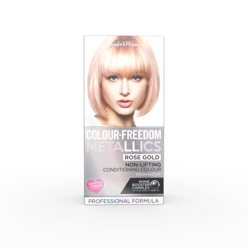 Colour Freedom Metallic Permanent Silver Blonde Conditioning Hair Dye. Infused with Shea Butter and Argan Oil for Ultra Glossy Conditioned Hair.