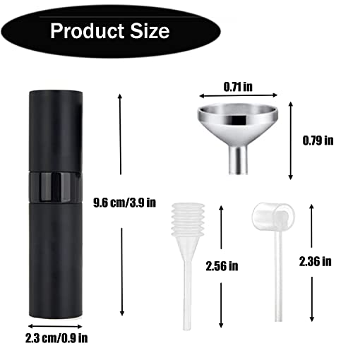 SONGQEE 8ml Travel Perfume Atomiser Refillable, Mini Refillable Perfume Bottle Aftershave Spray Bottle, Upgraded Perfume Atomizer Perfume Pod and