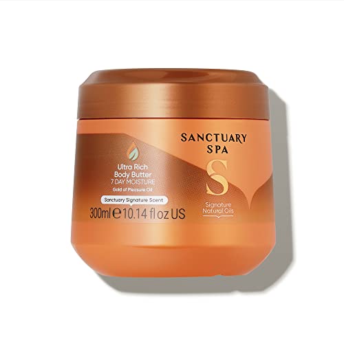 Sanctuary Spa Whipped Soufflé Body Cream, No Mineral Oil, Cruelty Free and Vegan Body Moisturiser for Dry Skin, 300 ml