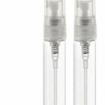CMJ™ 2 x 5ml CLEAR Glass Spray Bottles Atomiser Travel Perfume Liquid Sample Atomizer UK