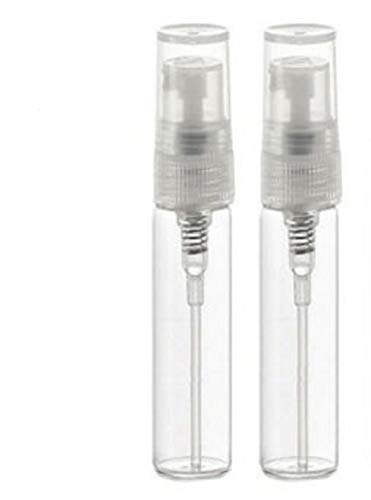 CMJ™ 2 x 5ml CLEAR Glass Spray Bottles Atomiser Travel Perfume Liquid Sample Atomizer UK