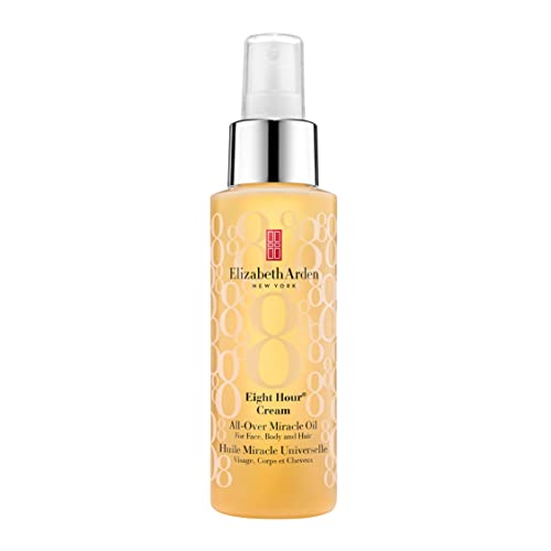 Elizabeth Arden Eight Hour Cream All-Over Miracle Oil Spray for Face, Body & Hair (100ml) Long-lasting Moisture, Soothing & Firming, Unisex