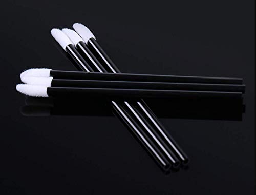 Kittro 200 Pieces Disposable Lip Brush Wands, Lipstick Applicator, Lip Gloss Concealer Brushes for Lips Eyes and Makeup Application