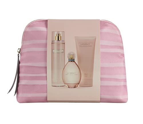 Sarah Jessica Parker Lovely Eau de Parfum 100ml, Body Lotion 200ml, Body Mist 236ml and Canvas Bag