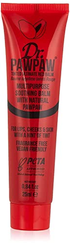 Dr. PAWPAW Tinted Ultimate Red Balm, Multi-Purpose Balm, For Lips, Cheeks & Other Cosmetic Finishing, 25ml
