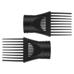 Hair Dryer Diffusers Wind Blow Cover Comb Attachment Nozzle Professional Blow Dryer Mouth for Hair Styling (2Pcs)