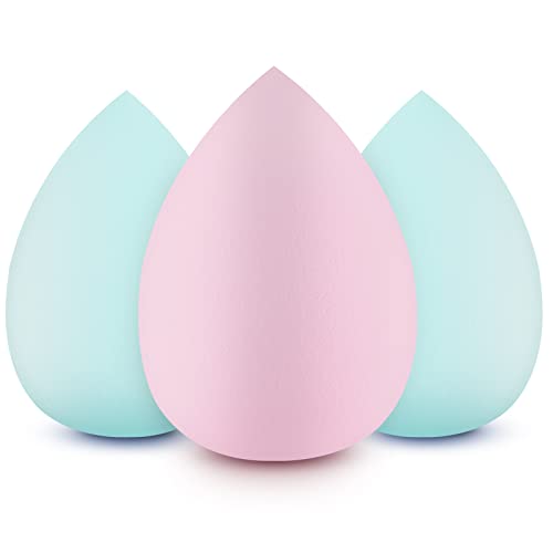Makeup Sponge Blender DUAIU 3 pcs Gradient Beauty Blender Foundation Sponges Set Concealer Sponge Applicator Sponges…