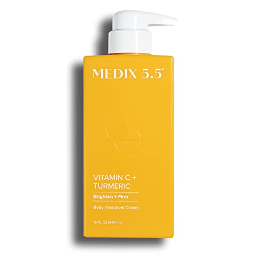 Medix 5.5 Vitamin C Cream w/Turmeric for face and body. Firming & brightening cream for age spots, dark spots & sun damaged skin. Anti-Aging Crea