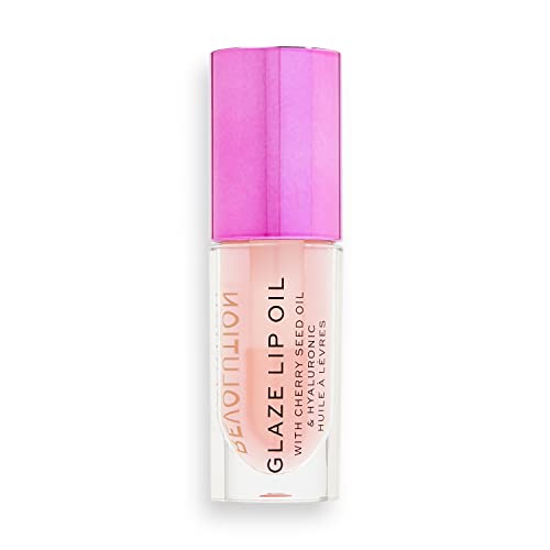 Makeup Revolution, Glaze Lip Oil, Nourishing Lip Oil, Glam Pink, 4.6ml