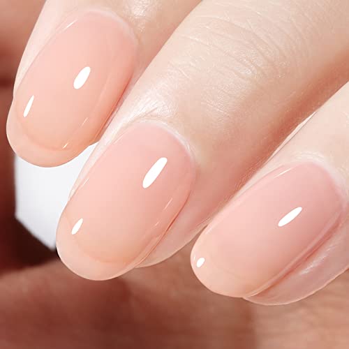 AILLSA Milky Gel Nail Polish-White Nail Polish Gel, Top Coat Gel Polish Soak Off Nail Lamp Gel Nail Varnish, 1PC Nail Gel Gifts for Women Mothers